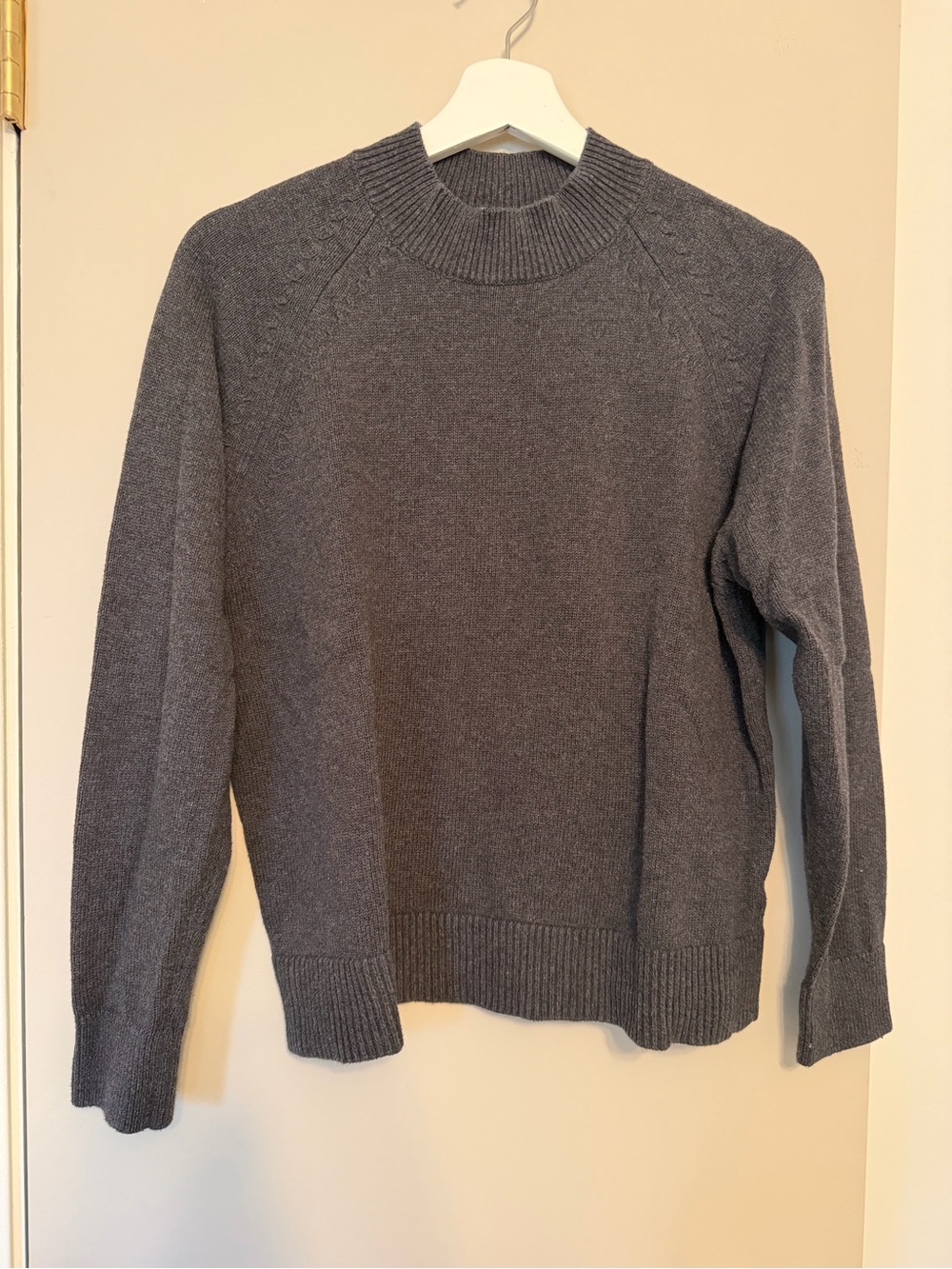 Quince Mock Neck Cotton Sweater